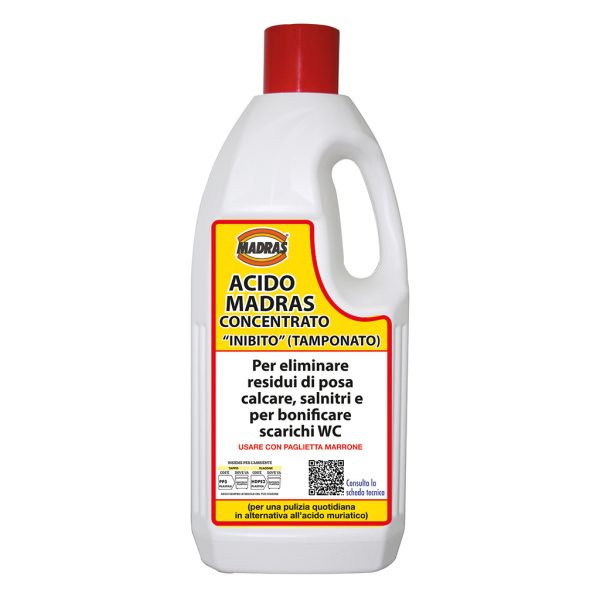 Acido Madras - Concentrato inibito - Alternativa all'acido muriatico